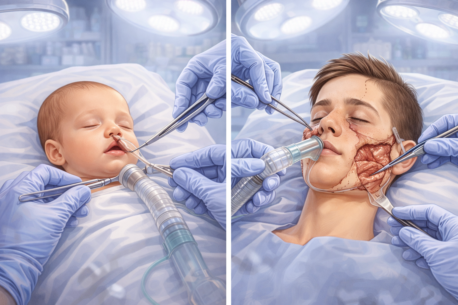 Early vs. Late Surgery in Congenital Facial Anomalies