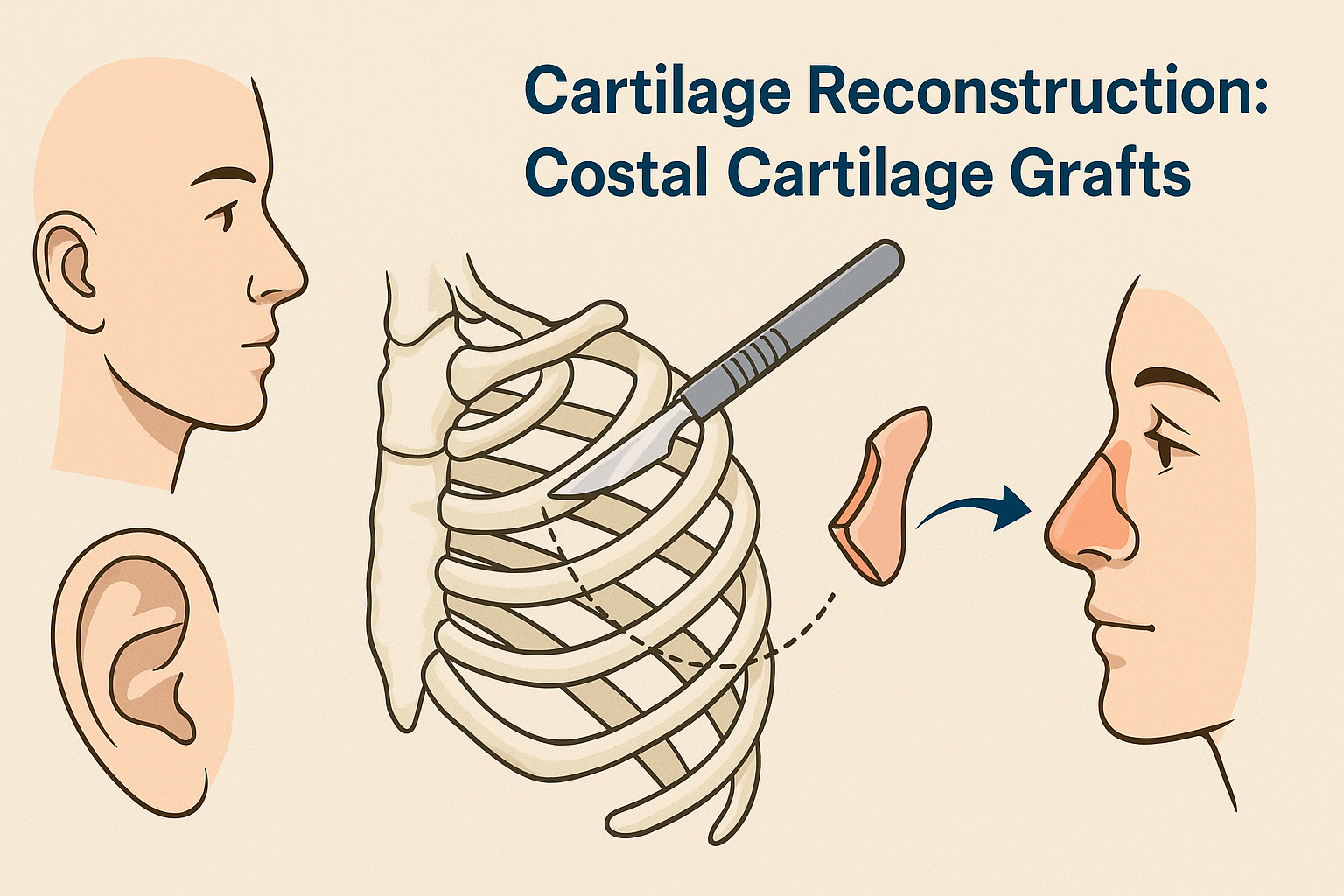 Cartilage Reconstruction: Restoring Aesthetics and Function with Costal Cartilage Grafts
